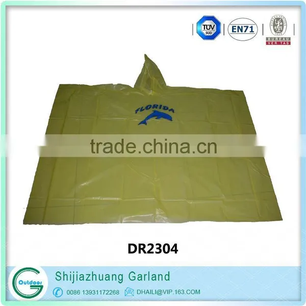 pvc polyester adult raincoat