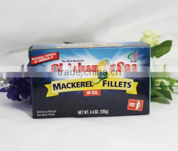 Canned Mackerel Fillets With Vegetable Oil photo-3