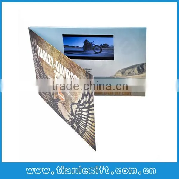 Video greeting card digital photo frame LCD video brochure card