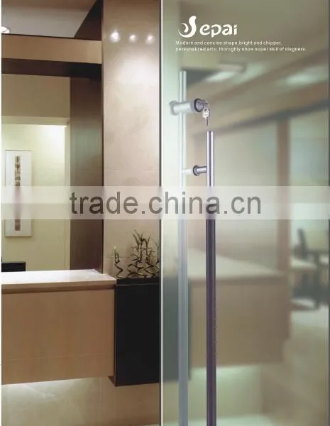 Decorative Modern Stainless Steel Pull Handle Lock for Shopping Mall photo-2