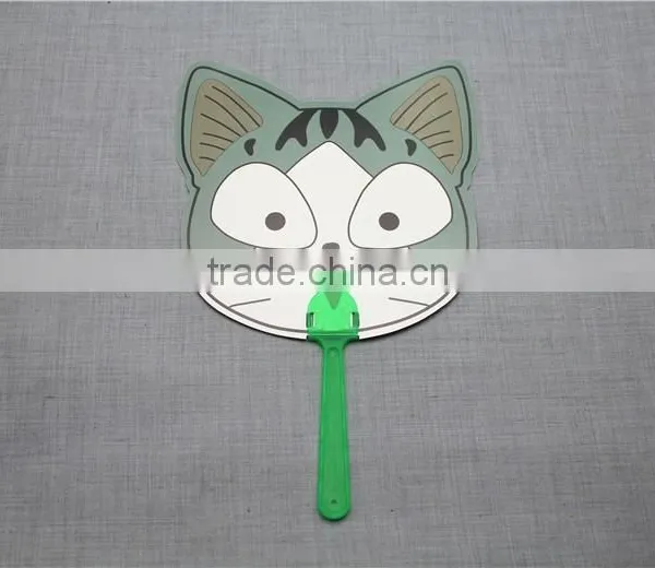 2016 Hot Selling pp Animal Print Hand Fan Small Hand Fan Advertising Fan for Children photo-5