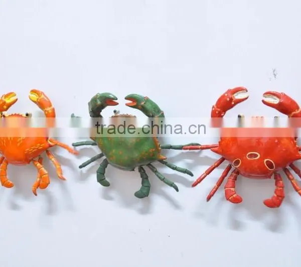 4 Inch Plastic Country Advertising Crab Free Sample Custom Fridge Magnet photo-2