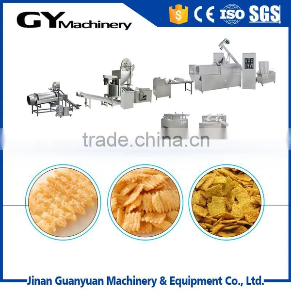 New Fried Wheat Flour Snacks From Twin Screw Extrusion Processing Line/wheat Flour Snack Extruder
