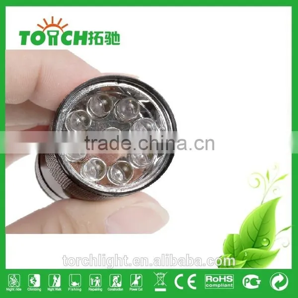 Customized Logo Promotion Gifts Cheap Promotion Flashlight Items Quality Assured 9 LED Flashlight photo-6