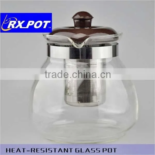 Perfect Clear Heat Resistant Borosilicate Glass Teapot & Infuser for Loose Tea or Display Tea 700F/1000F photo-5