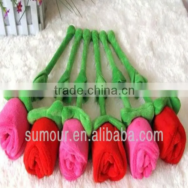 Romantic Beatiful Red Red Plush Roses
