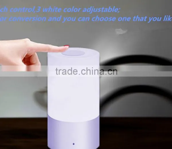 Led 3W Bluetooth Speaker Lamp Led 256 Full Color Top Touch Control Smart Buletooth ABS Lamp Shade Decorative Led Night Light photo-5