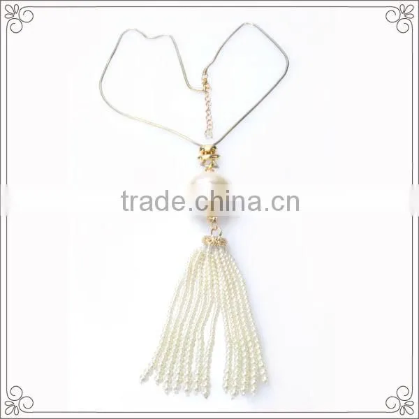 Garment Accessories Pearl Pendant Necklace With Chain