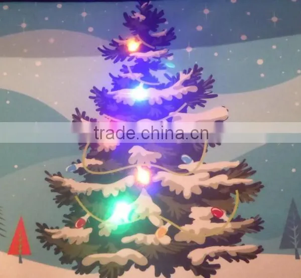 Christmas Tree Musical Christmas Door Mat With LED Lights 60 x 40cm Indoor Decoration photo-2