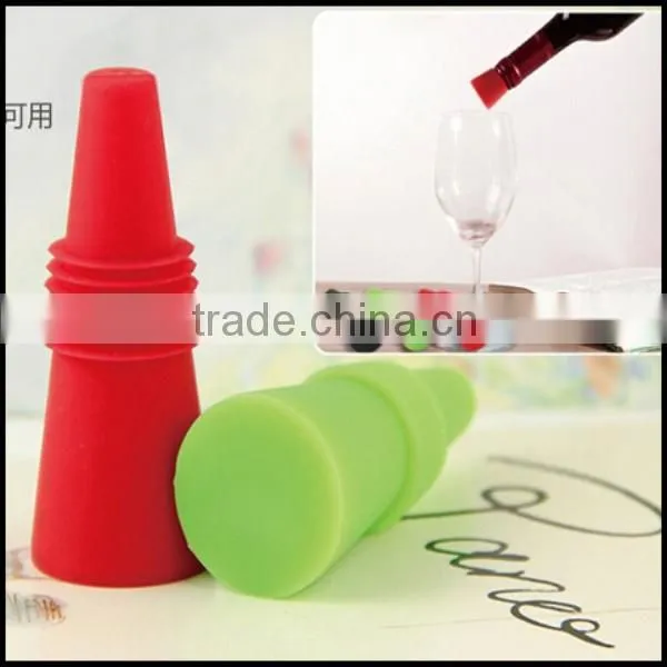 HOT Sell Silicone Wine Bottle Stopper and Pourer photo-3