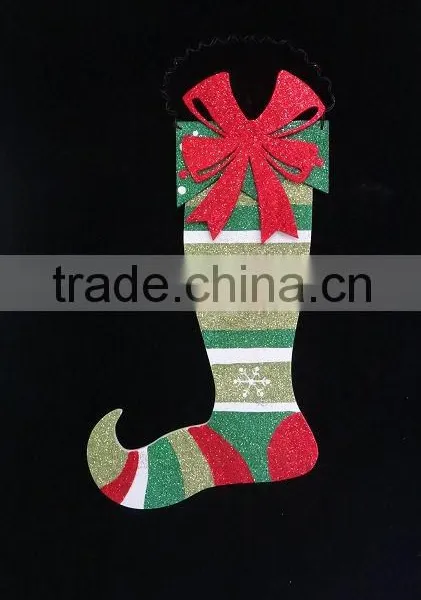 WOODEN CHRISTMAS BOOT HOME DECOR