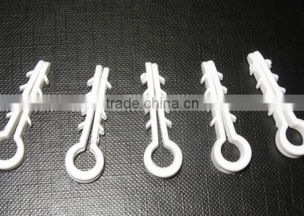 Plastic wall cable clip