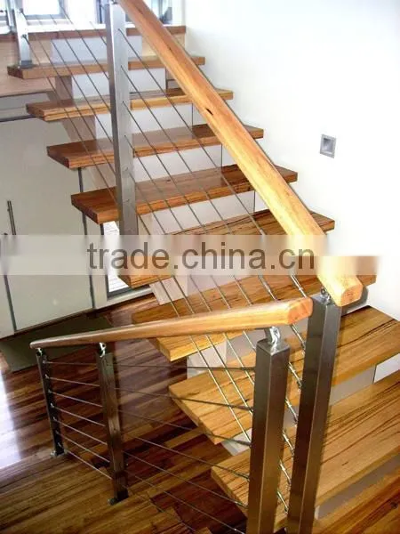 Suqare Post Stainless Steel Balustrade Cable Railing Wire Balustrade