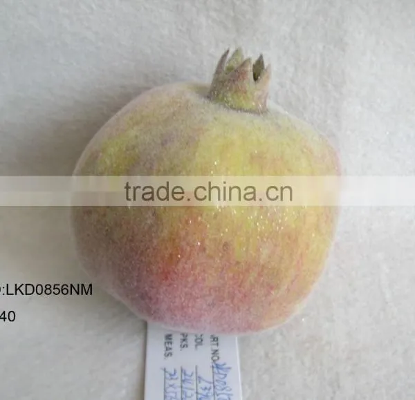 Decorative Artificial Foam Pomegranate Fruits 3.5"*3.5" With Emulation Sugar for Havest Home Decoration photo-3