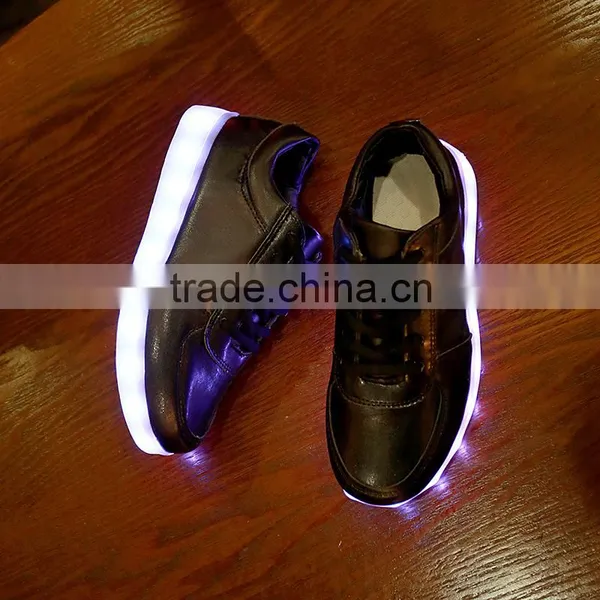 2016 Hot Chaussure Led Novelty New Unise Luminous Shoes Men & Women Fashion USB Recharge Shuffle Girl Elena in Youtube LED Shoes