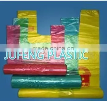 White/blue/pink/green /yellow/purple/red Vest Handle Plastic Bags photo-2