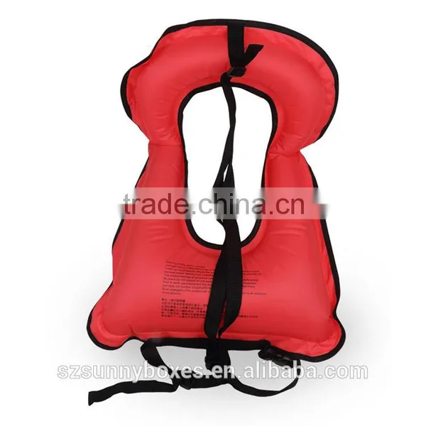 Eco-friendly Polyester Swimming Buoyancy Jacket Air Inflatable Donut Vest photo-3