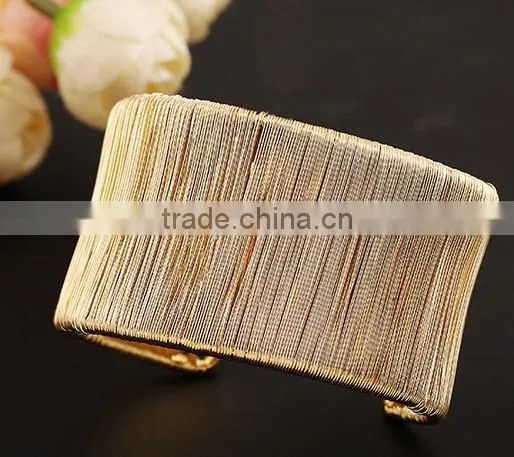 2016 Silver Stainless Steel Open Cuff Bangle Bracelets for Women Girls Jewelry photo-3