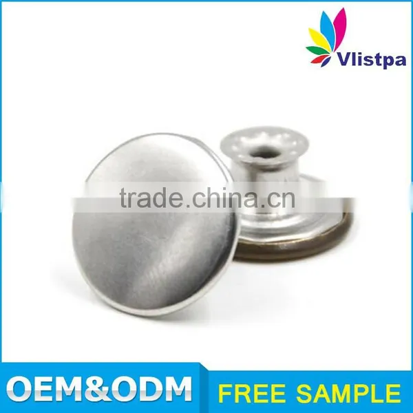 Garment Accessories Custom Cheap Round Shape Jean Jacket Metal Button photo-5