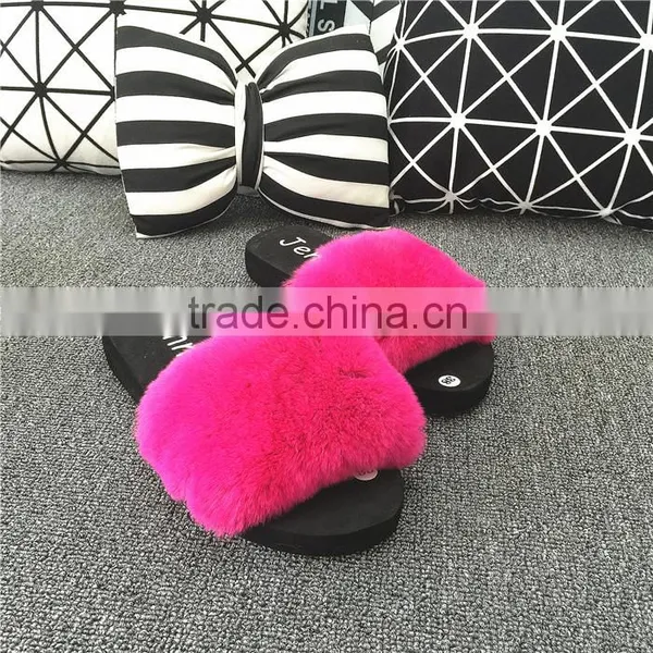Hot Wholesale 100% Sheepskin Slippers Fur Lined Slippers photo-3