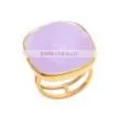 Natural Lavender Chalcedony Gemstone Ring 2016