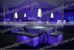 Shanghai Commercila Furniture Led Acrylic Led Sofa