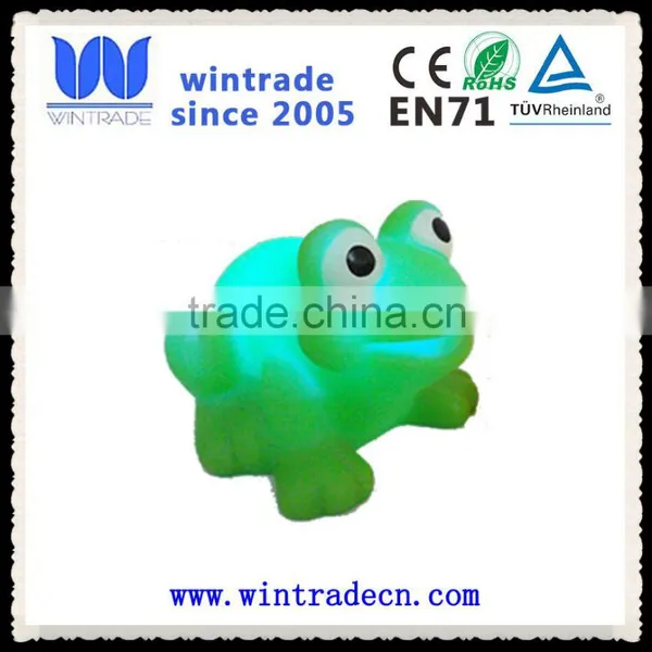 Factory Supply Floating Bath Rubber Flashing Baby Toy Animal photo-5
