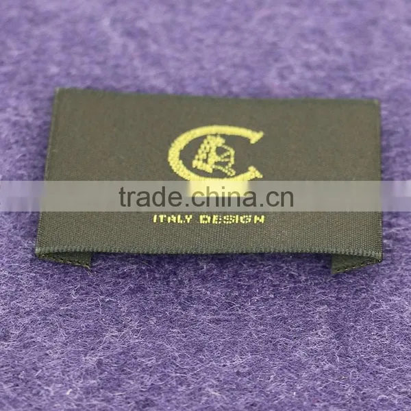 2016 High Density Computerized Woven Label Machine Sew On Neck Woven Label For Garment With Business Men's Suit Style photo-5