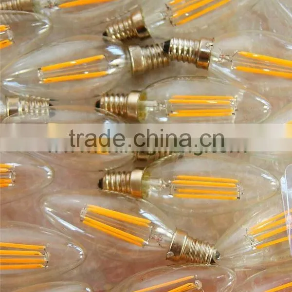 ul Fcc Pse ce Rohs C35 Led Bulb 230v 2700k C35 E14 Led Filament C35 Led Torpedo Chandelier Bulb photo-3