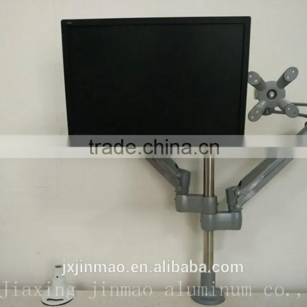 Modern Appearance Lcd Arm Support Clamp Mount and Grommet Mount Hanging Dual Monitors Screens Lcd Arm photo-6
