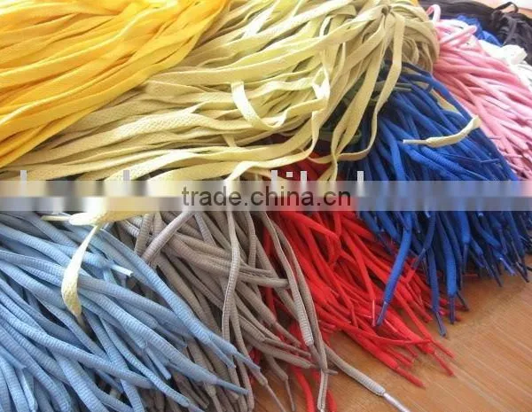 Multicolor Flat Polyester Shoelaces