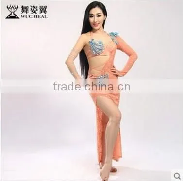 Lace Sexy Belly Dance Costume, Belly Dance Bra and Dress Set QC2258 Quality Choice photo-3