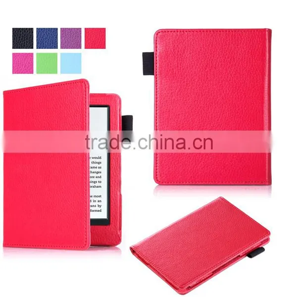 Litchi Pattern PU Leather Case for 2016 New Kindle 6" E-Reader, 6inch Leather Case for E-Reader New Kindle 2016 photo-5