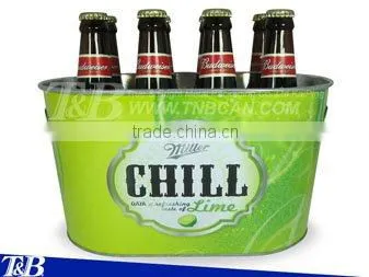 Galvanized Beer Cooler Ice Bucket photo-2