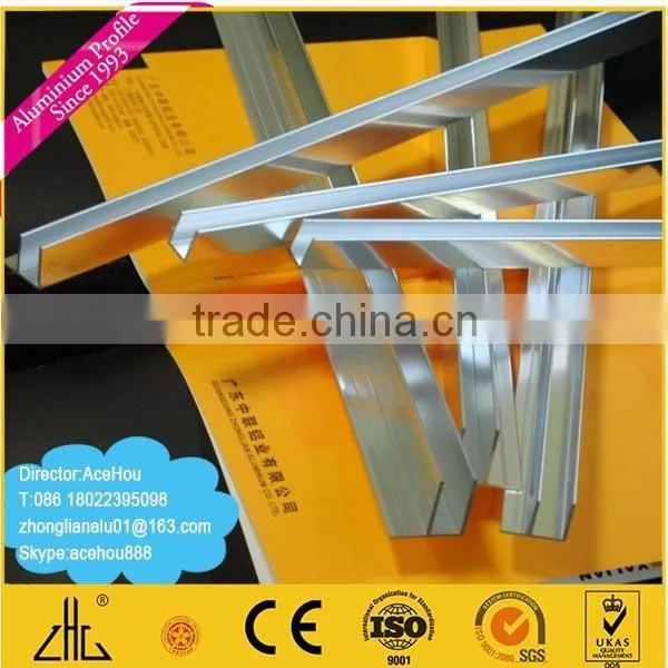 WOW!!!20 Years Wide Frame Extruded Aluminum Profile for Kitchen Cabinet Shower Enclosure /polishing Aluminum Extrusion photo-2