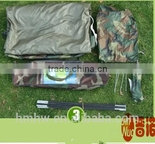 2 Persom Single Layer Double Door Camouflage Camping Tent photo-6