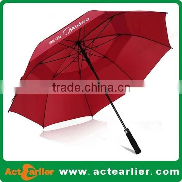 Custom Print Promotional Straight Automatic Big Golf Umbrellas photo-3