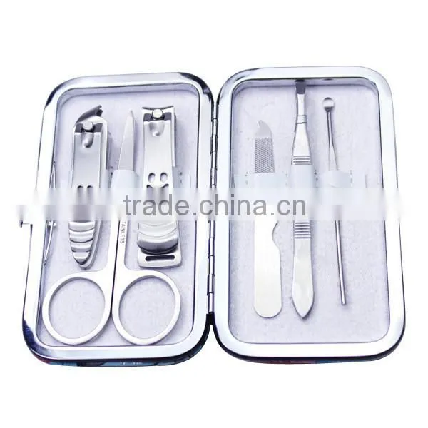 New High Quality Promotional Wild Flowers 6pcs/set Manicure Set Manicure Kit Beauty Set Nail Kit UD4-BS114