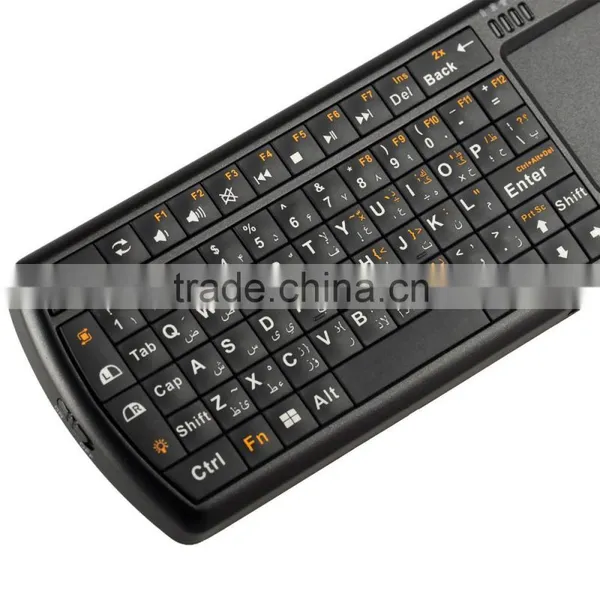 for Apple Ipad/ipad Mini/ipad Air / Laptop/android Tablet pc /smart tv Box Mini Arabic Wireless Keyboard Mouse Touchpad photo-4