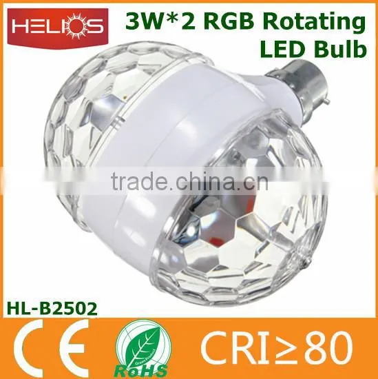360 Degree Double Side 6w Rgb Rotating Stage Light Led photo-5