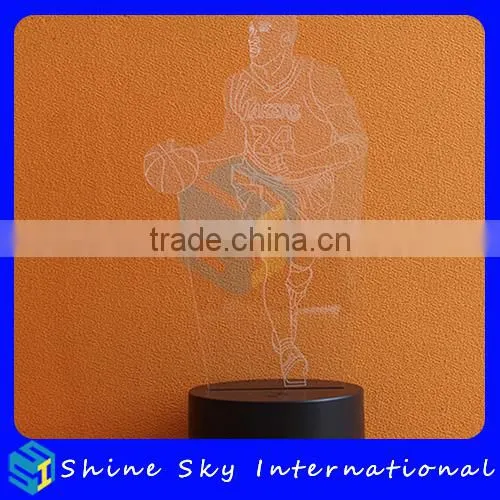 Customizable 7 Colors Light Flashing LED Night Light Creative Acrylic Decoration Night Light For Halloween Christmas photo-3