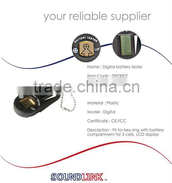 Small and Easy-to-handle Digital Battery Tester With LCD Storage Compartment for Holding Two Spare Batteries photo-2