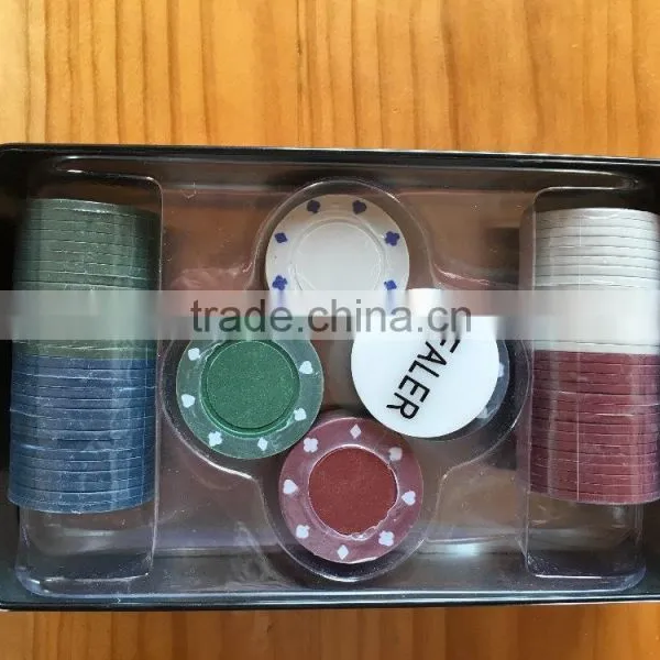 Cheap 100 Pcs Poker Set in Tin Box photo-2