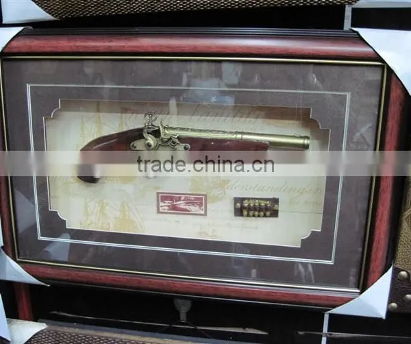 Handmade Wooden Pistols Painting Wooden Art photo-4