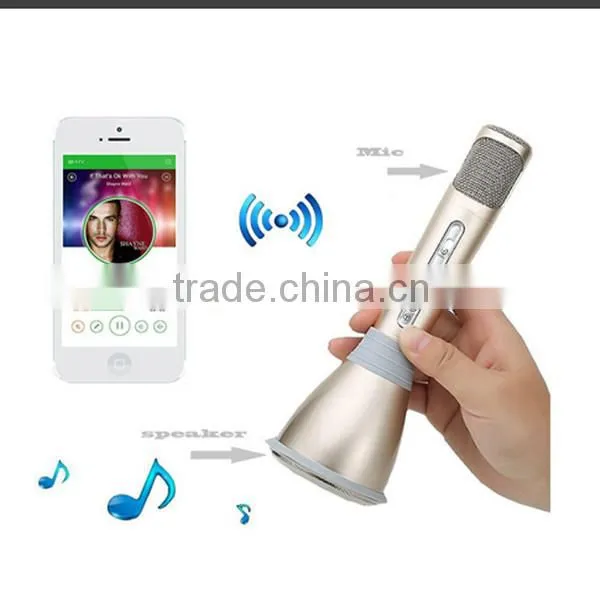 2016 New Speaker KTV Karaoke Microphone Player for Samsung Bluetooth Microphone photo-5