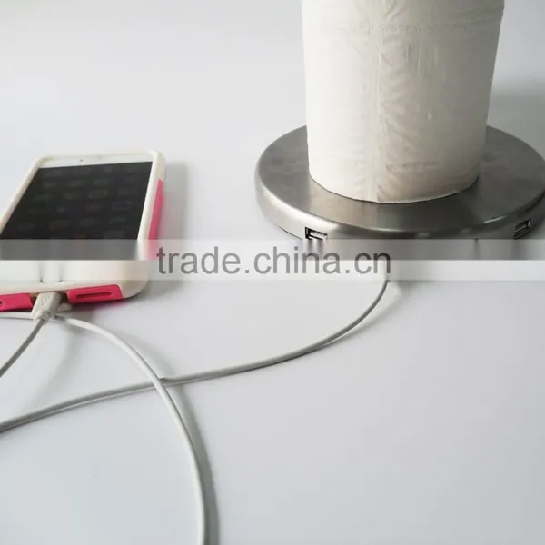 Multi-fonction Towel Paper Stand With USB Charger photo-4