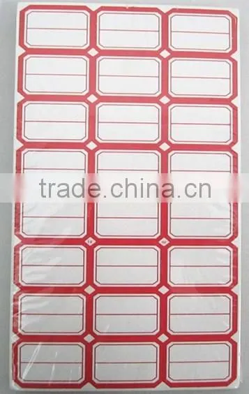 customed self adhesive, sticker price label