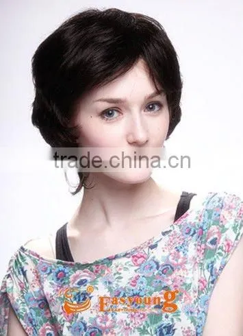 Short Wigs Non Remy Hair, Old Ladies Short Fake Curly Hair Wigs photo-2