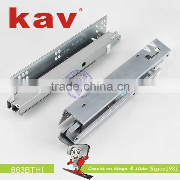 Soft Closing Kitchen Drawn Slide Concealed Slide Under-mount Full Extension to All Kinds of Wooden Drawer photo-4