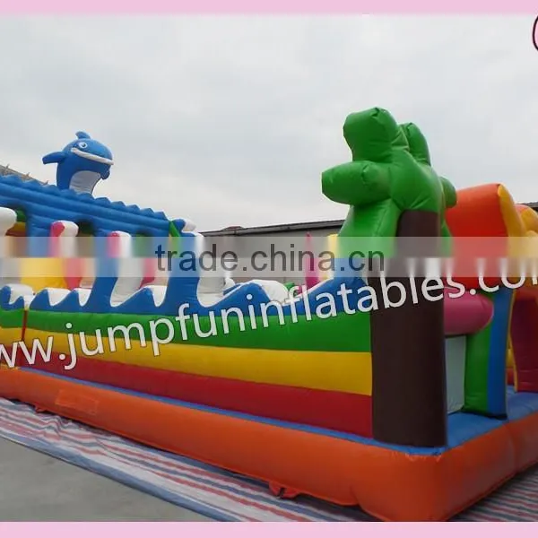 Inflatable Fun City Supplier / PVC Tarpaulin Playground / Large Slide photo-2